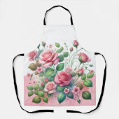Tablier Elégant Rose Garden (Recto)