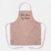 Tablier Élégant salon de beauté Rose Gold (Recto)