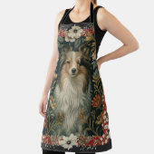 Tablier Elegant Sheltie Shetland Sheepdog Country Style (Insitu)