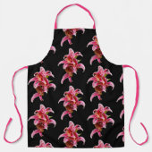 Tablier Élégant Stargazer Oriental Rose Lys Fleurs (Recto)