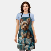 Tablier Elegant Yorkshire Terrier Dog Holiday Gift Stack (Porté)