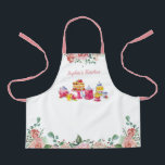 Tablier Elégante aquarelle Floral Girls Tea Part Apron<br><div class="desc">Elégante aquarelle Floral Girls Tea Part Apron</div>