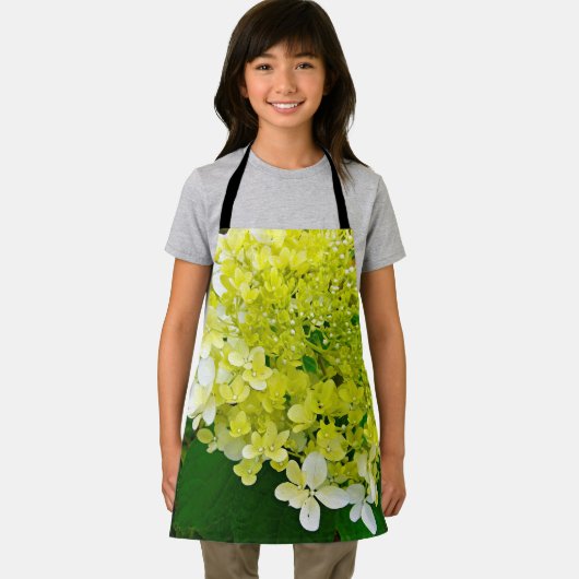 Tablier Élégante Chartreuse Vert Limelight Hydrangea (Insitu)