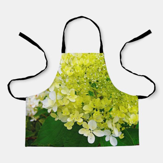 Tablier Élégante Chartreuse Vert Limelight Hydrangea (Recto)