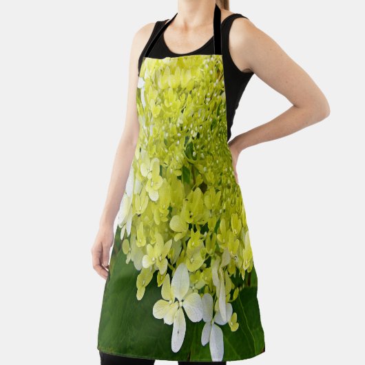 Tablier Élégante Chartreuse Vert Limelight Hydrangea (Insitu)