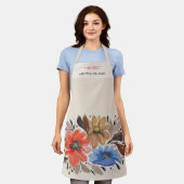 Tablier Elégante couleur pastel en terre cuite (Porté)