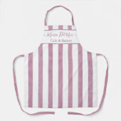 Tablier Elégante Dusty Rose, Cuisine verticale (Recto)