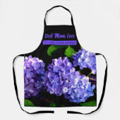 Tablier Elégante florales violettes profondes perwinkle hy (Recto)