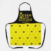 Tablier élégante reine couronne chic motif (Recto)