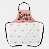 Tablier élégante reine couronne chic motif (Recto)