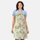 Tablier Élégante vigne Rose (Porté)