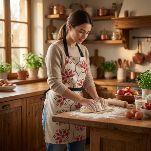 Tablier Éléments de cuisine inspirés du folklore