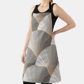 Tablier Éléments gris avec contour doré. motif sans soudur (Insitu)