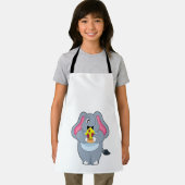 Tablier Eléphant à la pizza (Insitu)