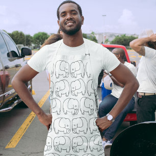 Tablier Eléphant Abstrait