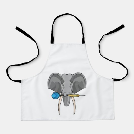 Tablier Elephant at Darts with Dart (Recto)