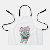 Tablier Elephant at Music with Drum (Recto)