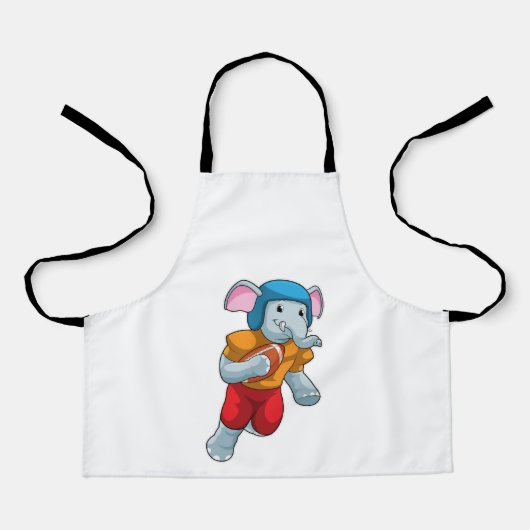 Tablier Elephant au football (Recto)