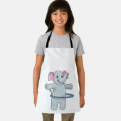 Tablier Eléphant au sport avec pneus Fitness (Insitu)