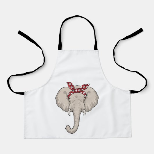 Tablier Eléphant avec Bandana (Recto)