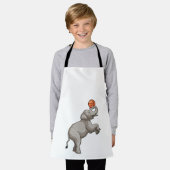 Tablier Elephant avec basket-ball (Porté)