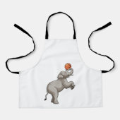 Tablier Elephant avec basket-ball (Recto)
