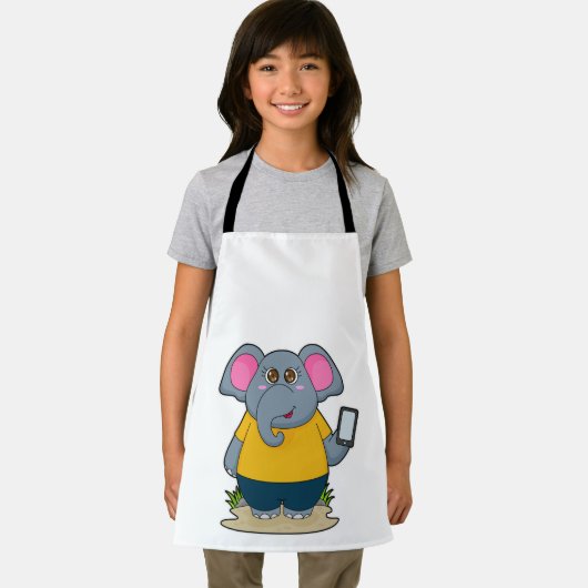 Tablier Eléphant avec mobile (Insitu)