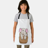 Tablier Eléphant avec panier (Insitu)