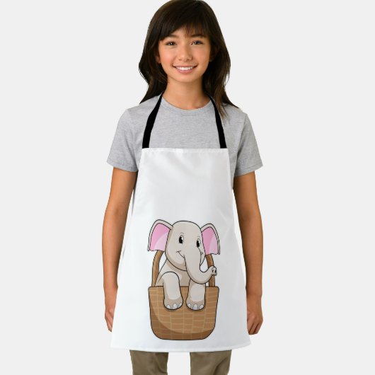 Tablier Eléphant avec panier (Insitu)