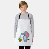 Tablier Eléphant avec Plante (Porté)
