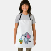 Tablier Eléphant avec Plante (Insitu)