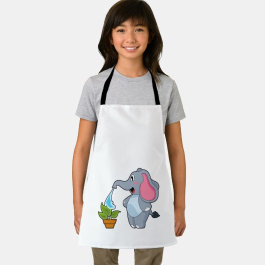 Tablier Eléphant avec Plante (Insitu)