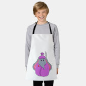 Tablier Eléphant avec thermomètre à fièvre (Porté)