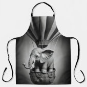 Tablier Elephant bébé dans un ballon à air chaud (Recto)