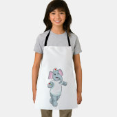 Tablier Elephant comme infirmière avec la médecine (Insitu)