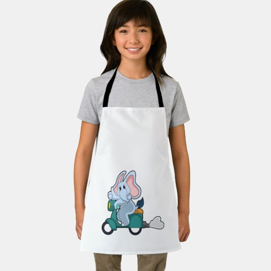 Tablier Elephant comme vélo avec scooter (Insitu)