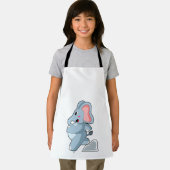 Tablier Eléphant coureur (Insitu)