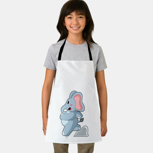 Tablier Eléphant coureur (Insitu)