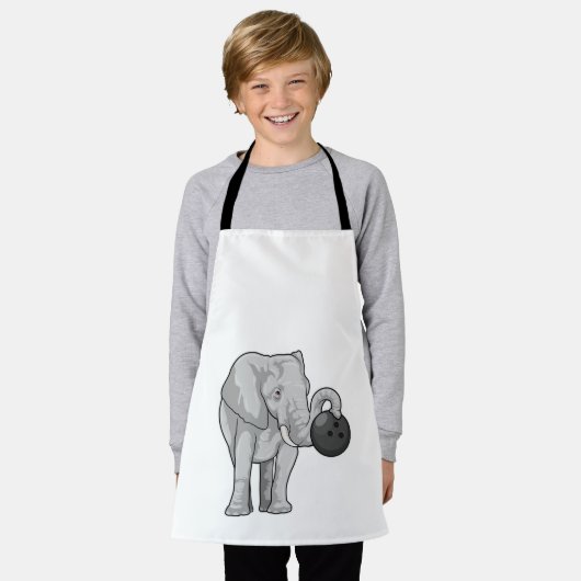 Tablier Éléphant de bowling (Porté)