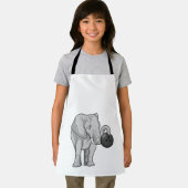 Tablier Éléphant de bowling (Insitu)