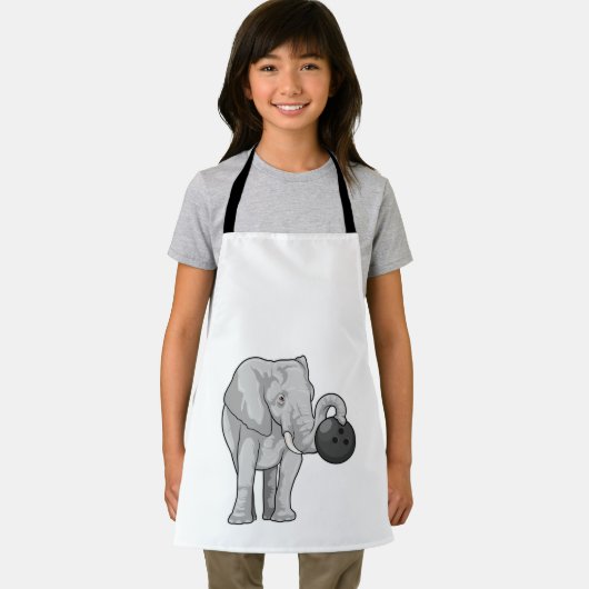 Tablier Éléphant de bowling (Insitu)