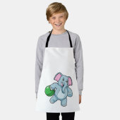 Tablier Éléphant de bowling (Porté)