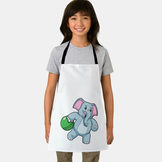 Tablier Éléphant de bowling (Insitu)