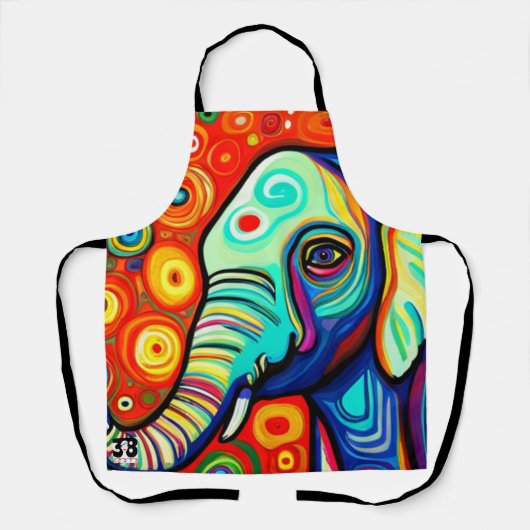 Tablier Eléphant excentrique (Recto)