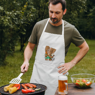 Tablier Elephant Jouant Au Football