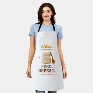 TABLIER ÉLEVER. NOURRIR. RÉPÉTER.