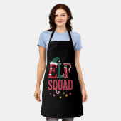 Tablier Elf Famille de Noël Correspondant Pyjamas Elf Squa (Porté)