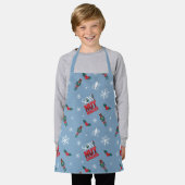 Tablier Elf "Fils d'un Noisette" Motif d'hiver (Porté)