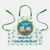 Tablier Elfes de Noël (Recto)