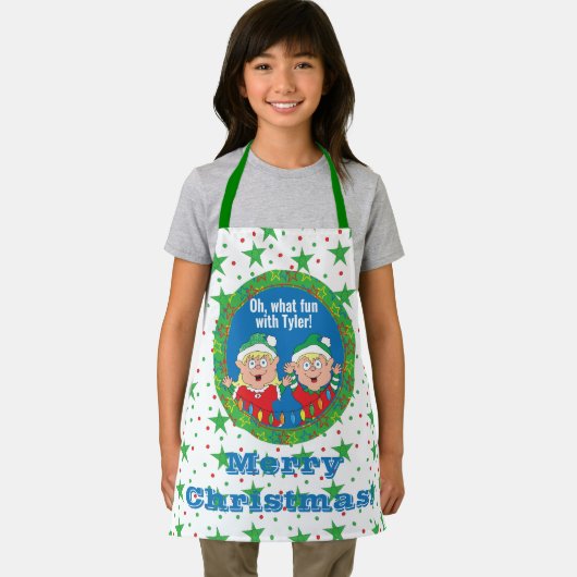 Tablier Elfes de Noël (Insitu)